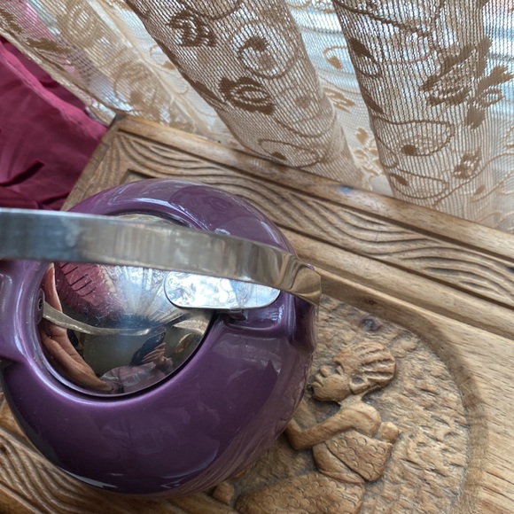 Teavana Fine Porcelain teapot , purple, retro vibes - Picture 12 of 13